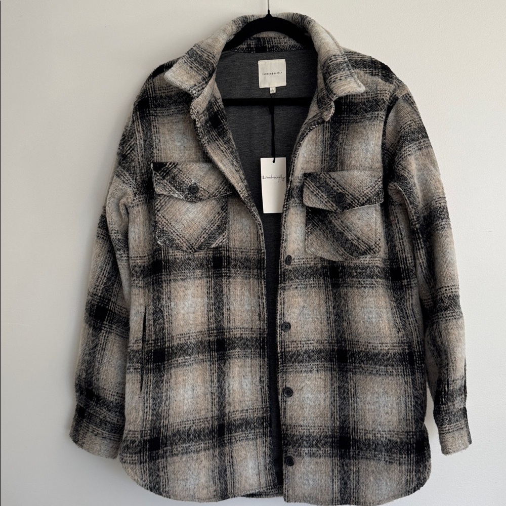 Thread & Supply Plaid Shacket - Picture 3 of 5